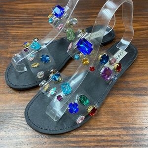 Steve Madden rhinestone sandals size 8